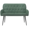 Dvivietė sofa su metalinėmis kojelėmis 2 vietos Jūrinė žalia
