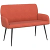 Dvivietė sofa su metalinėmis kojelėmis 2 vietos