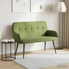 Dvivietė sofa su metalinėmis kojelėmis 2 vietos Šviesiai žalia