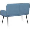 Dvivietė sofa su metalinėmis kojelėmis 2 vietos Mėlyna