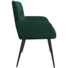 Dvivietė sofa su metalinėmis kojelėmis 2 vietos Tamsiai žalia