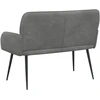 Dvivietė sofa su metalinėmis kojelėmis 2 vietos Tamsiai pilka