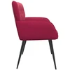 Dvivietė sofa su metalinėmis kojelėmis 2 vietos Vyno raudona