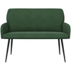 Dvivietė sofa su metalinėmis kojelėmis 2 vietos Tamsiai žalia