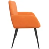 Dvivietė sofa su metalinėmis kojelėmis 2 vietos Oranžinė