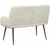 Dvivietė sofa su metalinėmis kojelėmis 2 vietos Kreminė Aksomas