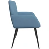 Dvivietė sofa su metalinėmis kojelėmis 2 vietos Mėlyna