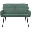 Dvivietė sofa su metalinėmis kojelėmis 2 vietos Jūrinė žalia