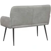 Dvivietė sofa su metalinėmis kojelėmis 2 vietos Šviesiai pilka