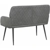 Dvivietė sofa su metalinėmis kojelėmis 2 vietos Tamsiai pilka