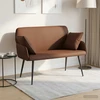 Dvivietė sofa su metalinėmis kojelėmis 2 vietos Ruda