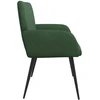 Dvivietė sofa su metalinėmis kojelėmis 2 vietos Tamsiai žalia