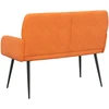 Dvivietė sofa su metalinėmis kojelėmis 2 vietos Oranžinė