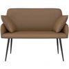 Dvivietė sofa su metalinėmis kojelėmis 2 vietos Kapučino
