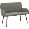 Dvivietė sofa su metalinėmis kojelėmis 2 vietos Šviesiai pilka