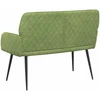 Dvivietė sofa su metalinėmis kojelėmis 2 vietos Šviesiai žalia