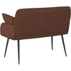 Dvivietė sofa su metalinėmis kojelėmis 2 vietos Ruda