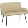 Dvivietė sofa su metalinėmis kojelėmis 2 vietos Pilkai žalia