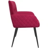 Dvivietė sofa su metalinėmis kojelėmis 2 vietos Vyno raudona