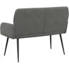 Dvivietė sofa su metalinėmis kojelėmis 2 vietos Tamsiai pilka