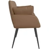 Dvivietė sofa su metalinėmis kojelėmis 2 vietos Kapučino