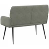 Dvivietė sofa su metalinėmis kojelėmis 2 vietos Šviesiai pilka