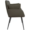 Dvivietė sofa su metalinėmis kojelėmis 2 vietos Pilka