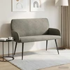 Dvivietė sofa su metalinėmis kojelėmis 2 vietos Šviesiai pilka