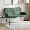 Dvivietė sofa su metalinėmis kojelėmis 2 vietos Jūrinė žalia