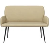 Dvivietė sofa su metalinėmis kojelėmis 2 vietos Pilkai žalia
