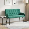 Dvivietė sofa su metalinėmis kojelėmis 2 vietos Turkio Aksomas