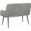 Dvivietė sofa su metalinėmis kojelėmis 2 vietos Šviesiai pilka