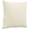 Dvivietė sofa su pagalvėlėmis, kreminės spalvos, 140cm, aksomas