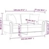 Dvivietė sofa su pagalvėlėmis, mėlynos spalvos, 120cm, aksomas