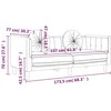 Dvivietė sofa su pagalvėlėmis, rožinės spalvos, aksomas