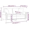 Dvivietė sofa su pagalvėlėmis, rožinės spalvos, 140cm, aksomas