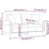 Dvivietė sofa su pagalvėlėmis, vyno, 140cm, dirbtinė oda