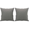 Dvivietė sofa su pagalvėmis, tamsiai pilka, 140cm, audinys
