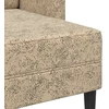 Dvivietė sofa su šezlongu, L formos, šviesiai pilka, 125 cm, dirbtinė oda