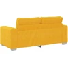 Dvivietė sofa, šviesiai geltona, 180x77x82 cm, velvetas, audinys