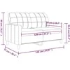 Dvivietė sofa, šviesiai geltonos spalvos, 120cm, audinys