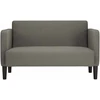 Dvivietė sofa, šviesiai pilka, 109 cm, velvetas, audinys