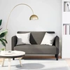 Dvivietė sofa, šviesiai pilka, 109 cm, velvetas, audinys