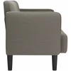 Dvivietė sofa, šviesiai pilka, 109 cm, velvetas, audinys