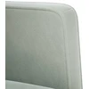 Dvivietė sofa, šviesiai pilka, 111 cm, aksomas