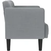 Dvivietė sofa, šviesiai pilka, 111 cm, audinys