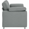 Dvivietė sofa Šviesiai pilka 160 cm audinys