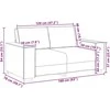 Dvivietė sofa, šviesiai pilka, 160x78x84 cm, audinys