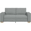 Dvivietė sofa, šviesiai pilka, 180x78x84 cm, audinys
