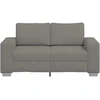 Dvivietė sofa, šviesiai pilka, 160x77x82 cm, velvetas, audinys